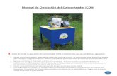 Manual de Operación del Concentrador iCON - …futuratechperu.weebly.com/uploads/2/4/7/4/24741933/manualdeoperac... · Procedimiento: 1. Verificar las conexiones de agua y energía