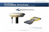 Guía Rápida Trimble Access - Geotronicsgeotronics.es/files/postventa_trucos-y-novedades/Manual... · 2016-08-24 · es para estación total, ... En este caso permite realizar un