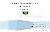 PROGRAMACIÓN GENERAL ANUAL - C.E.I.P. …cpantoniomachado.centros.educa.jcyl.es/sitio/upload/PGA_14-15_web.… · Periodo de adaptación de alumnos de 3 años ... .....10 Resumen