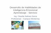 Desarrollo de Habilidades de Inteligencia Emocional ...sitios.itesm.mx/va/diie/congresoTD/docs/csalinas_may09.pdf · Desarrollo de Habilidades de Inteligencia Emocional Aprendizaje