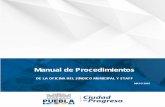 Manual de Procedimientos - Iniciogobiernoabierto.pueblacapital.gob.mx/transparencia_file/sindicatu... · Procedimiento para solicitar personal de servicio social o ... Para ocupar