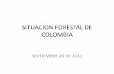 SITUACION FORESTAL DE COLOMBIA - Bank … · Plan General de Ordenación Forestal ± Bosques y Tierras Forestales - de las cuencas ... Planes de Ordenación Forestal 250.000,00 En