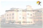 ANTISEPTICOS Y DESINFECTANTES - Hospital Roberto del Rio | Pagina WEB del hospital de ... y... · 2015-08-13 · • A este grupo pertenece el Hipoclorito de Sodio y Alcohol etílico