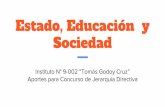 Estado, Educación y Sociedad - Instituto de Educación ... · al desafío de política educativa. Buenos Aires: Ministerio de ... Situación Educativa de América Latina y el Caribe: