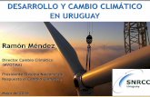 DESARROLLO Y CAMBIO CLIMÁTICO EN URUGUAY · bioelectricidad 8% eÓlica 57% renovables 4% . matriz primaria global 2015 biocalor 20% solar 0.1% gas natural 1% otros biomasa 12% petrÓleo