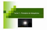 Tema 7.- Principios de fotoquímicafgarciac/pdf_color/tema7 [Modo de compatibilidad].pdf · Radiación electromagnéticaRadiación electromagnética La luz se comporta como una onda