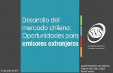 Desarrollo del mercado chileno: Oportunidades para - … · desarrollo del mercado financiero y a preservar la ... Fortalecer la gestión institucional. Rol y objetivos de la SVS