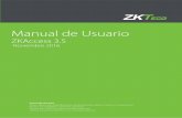 Manual de Usuario - ZKTeco Latinoaméricazktecolatinoamerica.com/documentos/control-de-acceso/software... · MS SQLServer2005/Microsoft Access • Módulos de Sistema El sistema incluye