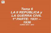 1936 - IES Virgen del Puerto – Plasencia · A.- EL MODELO POLÍTICO DE LA SEGUNDA REPÚBLICA: CONSTITUCIÓN, PARTIDOS POLÍTICOS Y LUCHA IDEOLÓGICA. II REPÚBLICA La II REPÚBLICA