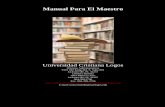 Manual Para El Maestro - Cursos de Formación …universidadcristianalogos.com/wp-content/uploads/2014/07/Manual... · 2 fd “Capacitando a los Cristianos de Hoy, para que sean los