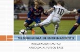METODOLOGIA DE ENTRENAMIENTO - Sattep Internet BASE... · caracteristicas del sistema de juego iniciacion futbol 5 1-1-2-1 perfeccionamiento futbol 8 1-3-3-1 alto rendimiento futbol