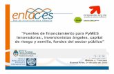 Fuentes de financiamiento para PyMES Innovadoras ...· creacion de una empresa idea /identificación