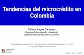 Tendencias del microcrédito en Colombia · Perspectivas Macroeconómicas y Tendencias de la Industria Microfinanciera en Colombia ... 80.65% 60% 70% 80% 90% 100% 110% 120% 130% 140%