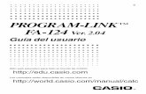 PROGRAM-LINK FA-124 Ver. 2 - support.casio.com · encuentran disponibles en la calculadora científica gráfica CASIO. Puede almacenar los ... ordenador o de calculadora, debe considerarse