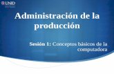 Administración de la producción - moodle2.unid.edu.mxmoodle2.unid.edu.mx/dts_cursos_mdl/ejec/AD/IN/S01/IN01_Visual.pdf · El software es una serie de instrucciones electrónicas