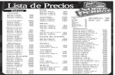 Lista de Precios - distribuidorasuperperros.com.codistribuidorasuperperros.com.co/ESW/Files/LISTA_DE_PRECIOS.pdf · Salchicha SP * 10 Unid. ... Ranchera *5 Und 2500 Super ranchera