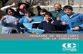 PROGRAMA DE RELACIONES CON LA COMUNIDAD · Visita a los colegios de Llay-Llay con la Campaña del Buen Reciclaje de Vidrio, PONTE CON UNA PROGRAMA DE RELACIONES CON LA COMUNIDAD.