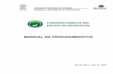 Manual Procedimientos COFOM - …publicadorlaip.michoacan.gob.mx/39/Manual Procedimientos COFOM.pdf · Inspección a los centros de almacenamiento y/o transformación de materias