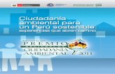 Ciudadanía ambiental para un Perú sostenible - … · idioma shipibo), surgió como un programa de manejo adecuado de residuos sólidos en co- ... Proyecto Sierra Sur, con un nuevo