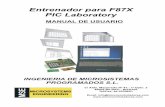 Entrenador para F87X PIC Laboratory - silver.udg.edusilver.udg.edu/infind/ARXIUS/Manual.pdf · aprendizaje y diseño de aplicaciones con los microcontroladores PIC16F876/877 de Arizona