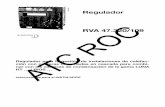 0610 2001 Regulador ROC ATC - CENTRO DE …atcroc.es/resources/files/21-REGULADOR-RVA47.320-109.pdf · Conector de 2 polos color VIOLETA Conector 4 polos color MARRÓN Conector de