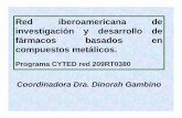 Programa CYTED red 209RT0380 - riidfcm … 2011 - Teoricas CYTED... · Red iberoamericana de investigación y desarrollo de fármacos basados en compuestos metálicos. Programa CYTED