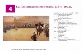 4 La Restauración moderada. (1875-1923). · JOSÉ MARTÍ. Epílogo final: El Desastre del 98 •Cuba, Puerto Rico y Filipinas: • Economía de plantación y exportación • Muchos