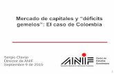 Mercado de capitales y “déficits gemelos”: El caso de …anif.co/sites/default/files/uploads/Sergio Clavijo- Anif Sep 9.pdf · Mercado de capitales y “déficits ... 3,5 4,0