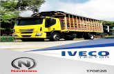 Navitrans 170E28 Iveco... · Fabricado en Brasil con tecnología Europea. IVECO Tector ofrece conﬁguraciones para las más variadas aplicaciones de su negocio, cualquiera que