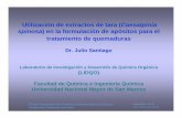 Utilización de extractos de tara (Caesalpinia spinosa) … · Diapositiva 1 de 15 Utilización de extractos de tara (Caesalpinia spinosa) en la formulación de apósitos para el
