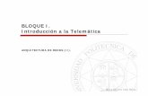 BLOQUE I. Introducción a la Telemáticaocw.bib.upct.es/pluginfile.php/6611/mod_resource/content/1/TCP-IP.pdf · interconexión de sistemas OSI se ha convertido en el modelo estándar
