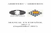 ARBITERS’ / ÁRBITROS - Federación Española de …feda.org/feda2k16/wp-content/uploads/Manual-2017-Feda-v2-2017.pdf · en términos generales, es en interés de los cientos de