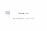 Caracteristicas Tipos Memoria Diseño. Cache Memoria … · información en el lugar y tiempo deseado. Memorias 3 ... (En memorias grandes secundarias, ... • Usadas generalmente