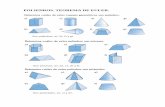 POLIEDROS. TEOREMA DE EULER. - Sharing … · ¿Cuántos vértices tendrá un poliedro de 8 caras y 18 aristas que verifica ... Halla el área total de una pirámide cuadrangular