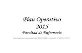 Plan Operativo 2015 · una unidad orgánica de formación académica y profesional, de investigación, de proyección y extensión ... 8 oficinas, 08 servicios higiénicos, 3 ambientes