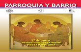 PARROQUIA Y BARRIOparroquiasanpiox.com/revista/MAYO.pdf · ranza empezó su preparación para recibir su primera comunión. Aproximadamente cinco años, ya que una ... del evangelio