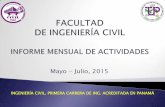 Mayo - Julio, 2015 - fic.utp.ac.pa€¦ · mayo - julio, 2015 ingenierÍa civil, primera carrera de ing. acreditada en panamÁ