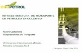 INFRAESTRUCTURA DE TRANSPORTE DE …cinmipetrol.com/pdf/alvaro_castaneda.pdf · de Crudos 2007 Capacidad de Transporte Vs. producción: Porvenir — Vasconia* 700 600 500 400 300