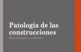 Patología de las construcciones - aducarte.weebly.comaducarte.weebly.com/uploads/5/1/2/7/5127290/patología_en_las... · Patología de las construcciones Daños y Distorsiones en