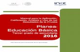Planea Educación Básica - CEIDESceides.org.mx/wp-content/uploads/2015/02/MANUAL_PLANEABASICA_… · obtener información acerca del logro alcanzado por los alumnos al terminar el