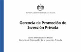 Presentación de PowerPoint - infraestructura.org.co · para la Provincia del Callao Ministerio de Vivienda . Visión de la Gerencia de Promoción de la Inversión Privada . Manual