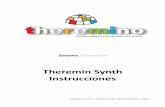 Theremin Synth Instrucciones - theremino | the real … · 2013-12-30 · • Crear sonidos más ricos de los que se podrían sintetizar con osciladores hardware. ... Cada nota de