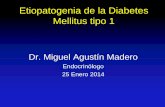 Etiopatogenia de la Diabetes Mellitus tipo 1 - …cedimo.com.mx/material/Etiopatogenia.pdf · Historia Natural 1. En una persona predispuesta genéticamente actúa un factor desconocido