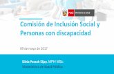 Comisión de Inclusión Social y Personas con …€¦ · • Curso de inducción en lineamientos de atención de dengue ... Gobierno de la Presidencia del Consejo de ... y el MIDIS.