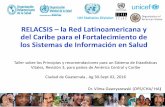 RELACSIS la Red Latinoamericana y del Caribe para el ... · del Caribe para el Fortalecimiento de los Sistemas de Información en Salud ... • Es la agencia de salud pública internacional