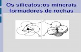 Os silicatos:os minerais formadores de rochas - …2.-+Os... · GRUPO MINERAL ESTRUCTURA CRISTALINA IDEALIZADA Olivino Piroxenos Anfiboles Micas Feldespatos Cuarzos Olivino Auxita