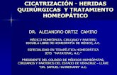 CICATRIZACIÓN Y HERIDAS QUIRÚRGICAShomeopatasveracruz.com/files/39.pdf · Piel, o en las lesiones al 10 por ciento en glicerina y agua, 15 a 30 gotas dos veces por semana. ... HERIDAS