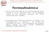Termodinámicadcb.fi-c.unam.mx/CoordinacionesAcademicas/FisicaQuimica/Termodin… · PRIMERA LEY DE LA TERMODINÁMICA PARA SISTEMAS CERRADOS Curso intersemestral: Fundamentos de Termodinámica.