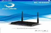 SL-D300N - Sharelinksharelink.me/wp-content/uploads/2016/05/D300N-guide-ES.pdf · modo de PPPoE y PPPoA son solamente ‘‘Manuales’’, el ... Configuraciónes Básicas de Wireless