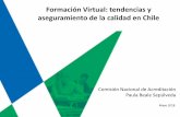 Formación Virtual: tendencias y aseguramiento de la ...calidad6.org/wp-content/uploads/2018/06/Paula-Beale.pdf · legitimidad de la Formación Virtual en Chile y en Latinoamérica